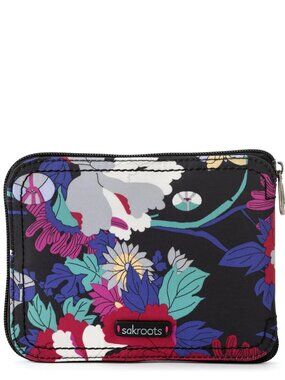 Sakroots On The Go Packable Tote Bag - Black Flower Power - NWOT